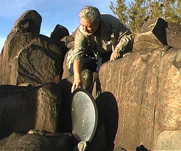 Petroglyph stone
