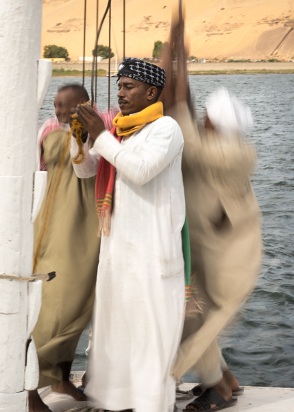 Hoisting Sail on the Feluca Hoisting Sail on the Feluca